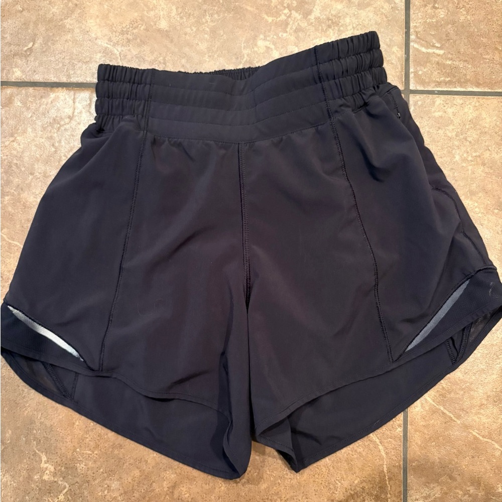 Women's Lululemon Black Athletic Shorts (4inch inseam)